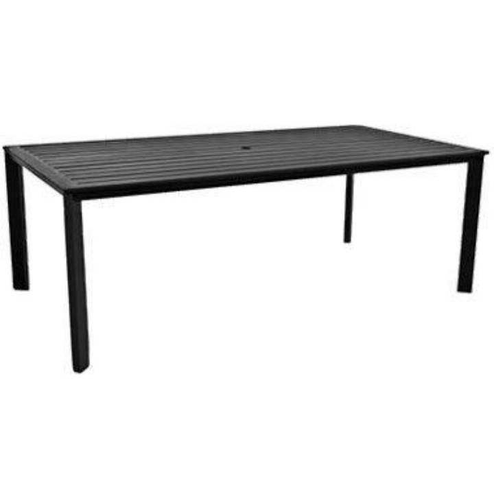 Picture of 45" X 84" ALUMINUM SLATTED TOP DINING TABLE