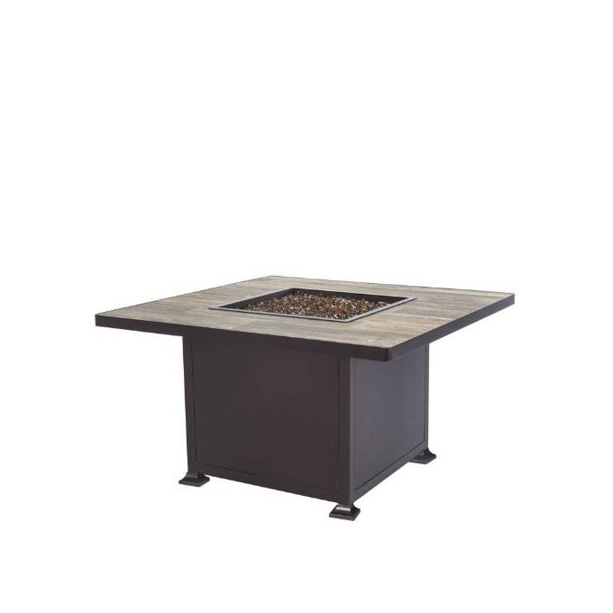 Picture of 42" SQ. CHAT HEIGHT VULSINI ALUMINUM FIRE PIT