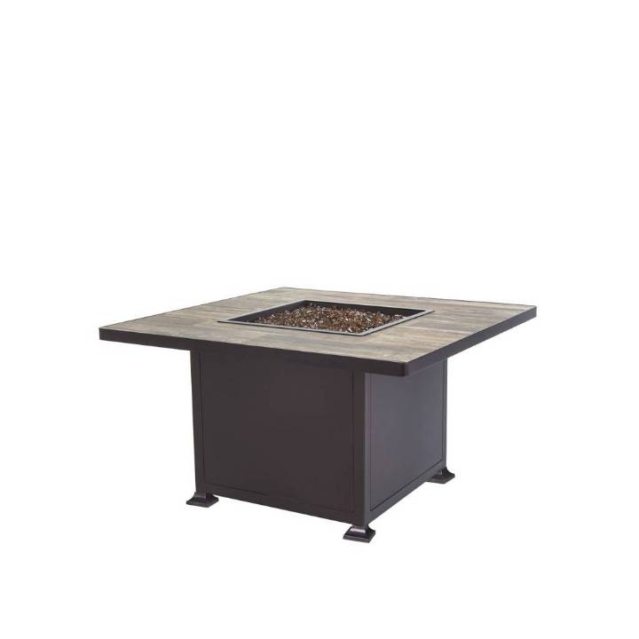 Picture of 42" SQ. CHAT HEIGHT VULSINI ALUMINUM FIRE PIT