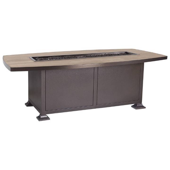 Picture of 36" X 74" BOAT OCCASIONAL HEIGHT VULSINI ALUMINUM FIRE PIT