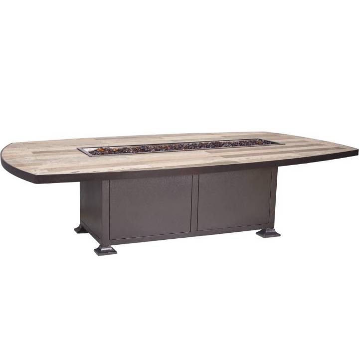 Picture of 44" X 84" BOAT OCCASIONAL HEIGHT VULSINI ALUMINUM FIRE PIT