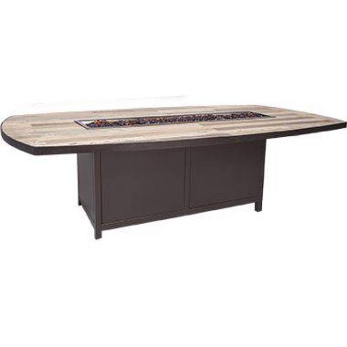 Picture of 44" X 84" BOAT DINING HEIGHT CAPRI FIRE PIT