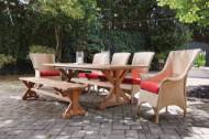 Picture of TEAK 79" DINING BENCH