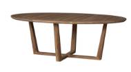 Picture of TEAK 84" OVAL SLED BASE DINING TABLE