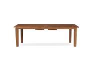 Picture of TEAK 86-110" DOUBLE BUTTERFLY LEAF UMBRELLA TABLE