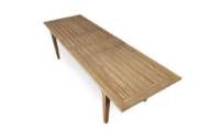 Picture of TEAK 86-110" DOUBLE BUTTERFLY LEAF UMBRELLA TABLE