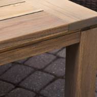 Picture of TEAK 99" RECTANGULAR TRESTLE BASE DINING TABLE