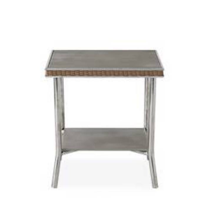 Picture of VISIONS 20" SQUARE END TABLE WITH TAUPE GLASS