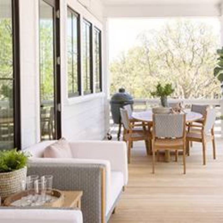 Picture of LOOM LOOM BACK TEAK DINING ARMCHAIR