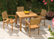 Picture of LOOM LOOM BACK TEAK DINING ARMCHAIR