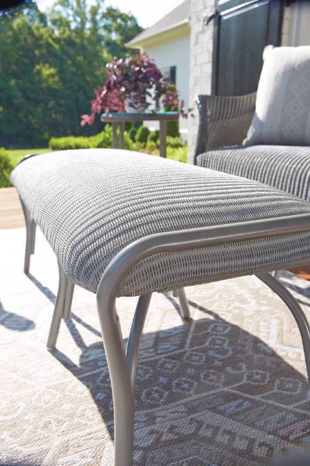 Picture of ALL SEASONS SETTEE OTTOMAN WITH PADDED SEAT