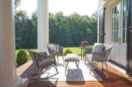 Picture of ALL SEASONS SETTEE OTTOMAN WITH PADDED SEAT