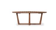 Picture of TEAK 48" OVAL SLED BASE COCKTAIL TABLE