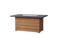 Picture of TEAK 52" RECT. FIRE TABLE WITH FAUX CONCRETE TOP