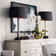 Picture of BLOCK TRELLIS LUXE RETREAT WALLPAPER