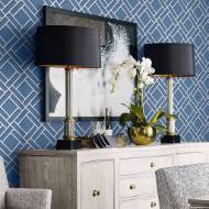 Picture of BLOCK TRELLIS LUXE RETREAT WALLPAPER