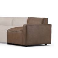 Picture of AUSTIN LEATHER SECTIONAL ARM CHAIR