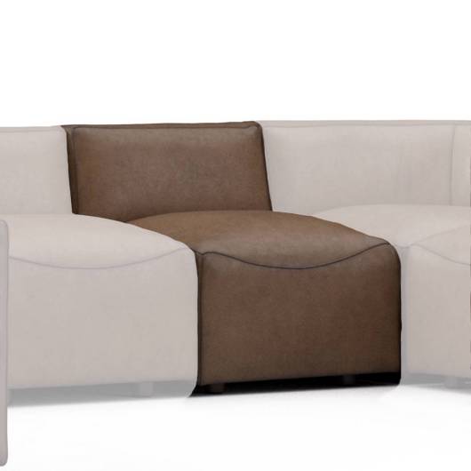 Picture of AUSTIN LEATHER ARMLESS SECTIONAL CHAIR