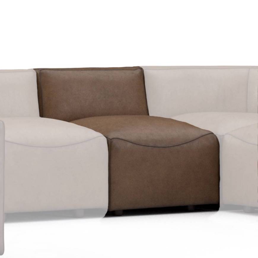 Picture of AUSTIN LEATHER ARMLESS SECTIONAL CHAIR