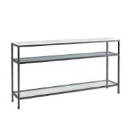 Picture of STEF TRAVERTINE TOP CONSOLE TABLE