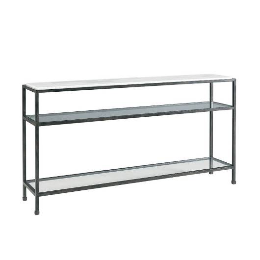 Picture of STEF TRAVERTINE TOP CONSOLE TABLE