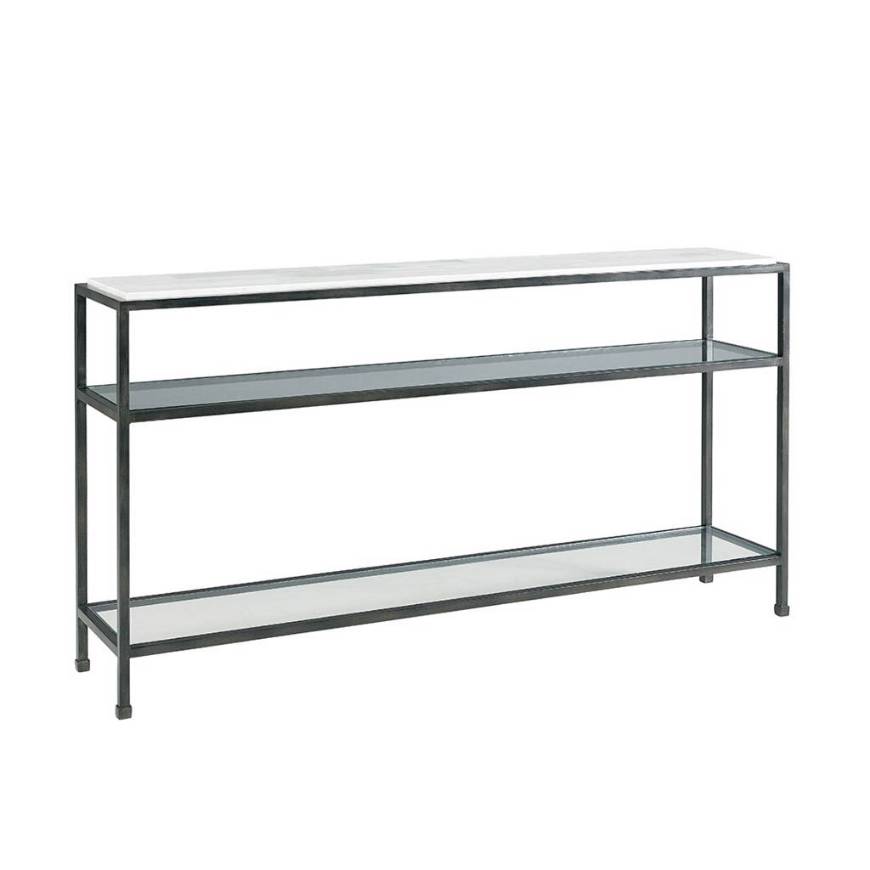 Picture of STEF TRAVERTINE TOP CONSOLE TABLE