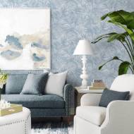 Picture of CORDELIA TOSSED PALMS COASTAL HAVEN WALLPAPER