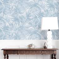 Picture of CORDELIA TOSSED PALMS COASTAL HAVEN WALLPAPER