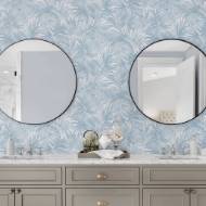Picture of CORDELIA TOSSED PALMS COASTAL HAVEN WALLPAPER