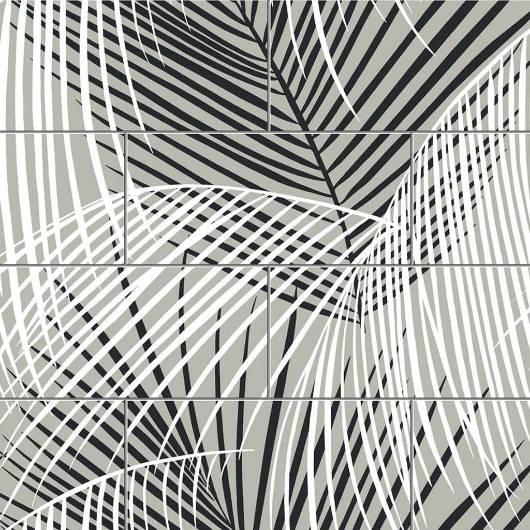 Picture of PALM TILE PEEL-AND-STICK LUXE HAVEN WALLPAPER
