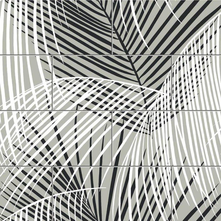 Picture of PALM TILE PEEL-AND-STICK LUXE HAVEN WALLPAPER