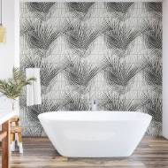 Picture of PALM TILE PEEL-AND-STICK LUXE HAVEN WALLPAPER