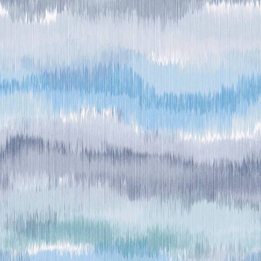 Picture of IKAT WAVES PEEL-AND-STICK LUXE HAVEN WALLPAPER