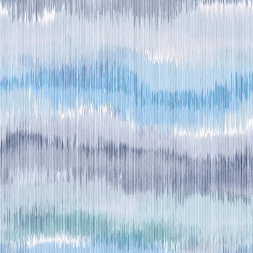 Picture of IKAT WAVES PEEL-AND-STICK LUXE HAVEN WALLPAPER