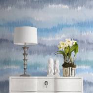Picture of IKAT WAVES PEEL-AND-STICK LUXE HAVEN WALLPAPER