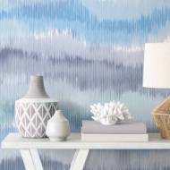 Picture of IKAT WAVES PEEL-AND-STICK LUXE HAVEN WALLPAPER