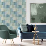 Picture of ARIELLE ABSTRACT STRIPE COASTAL HAVEN WALLPAPER