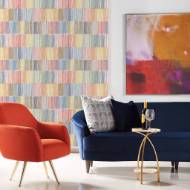 Picture of ARIELLE ABSTRACT STRIPE COASTAL HAVEN WALLPAPER
