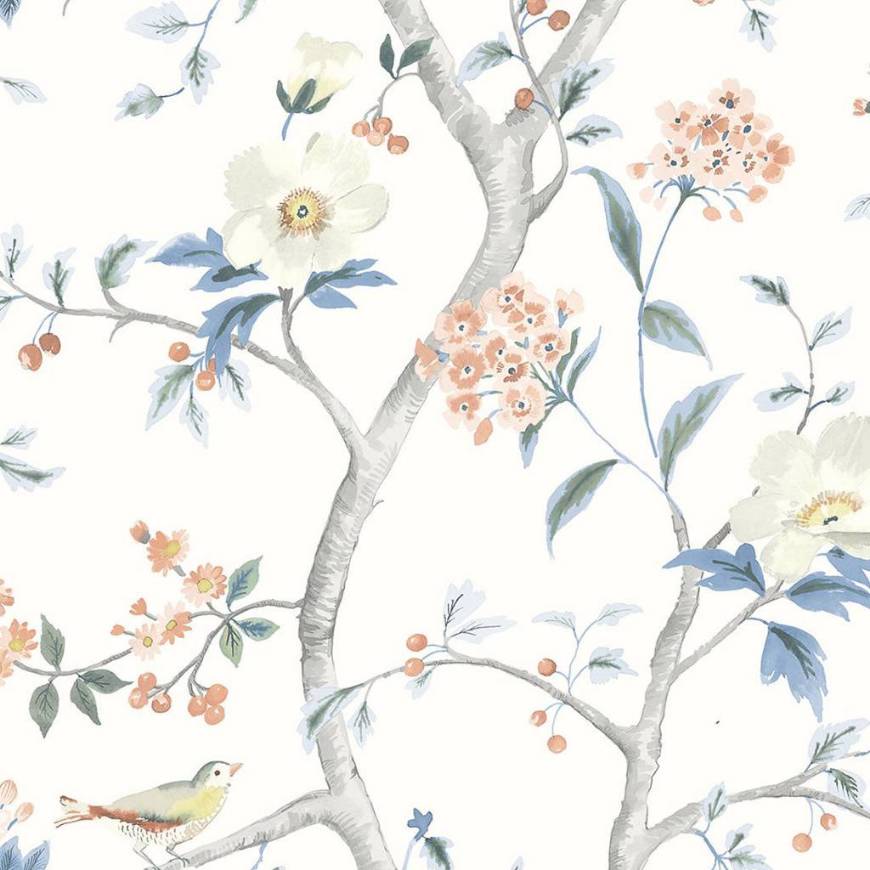 Picture of FLORAL TRAIL PEEL-AND-STICK LUXE HAVEN WALLPAPER