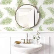 Picture of TOSSED PALM PEEL-AND-STICK LUXE HAVEN WALLPAPER