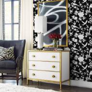 Picture of KAUAI BIRD TOILE COASTAL HAVEN WALLPAPER
