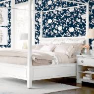 Picture of KAUAI BIRD TOILE COASTAL HAVEN WALLPAPER