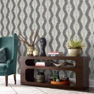 Picture of CARINA LEAF OGEE COASTAL HAVEN WALLPAPER