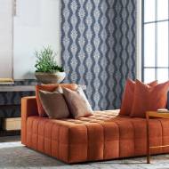 Picture of CARINA LEAF OGEE COASTAL HAVEN WALLPAPER