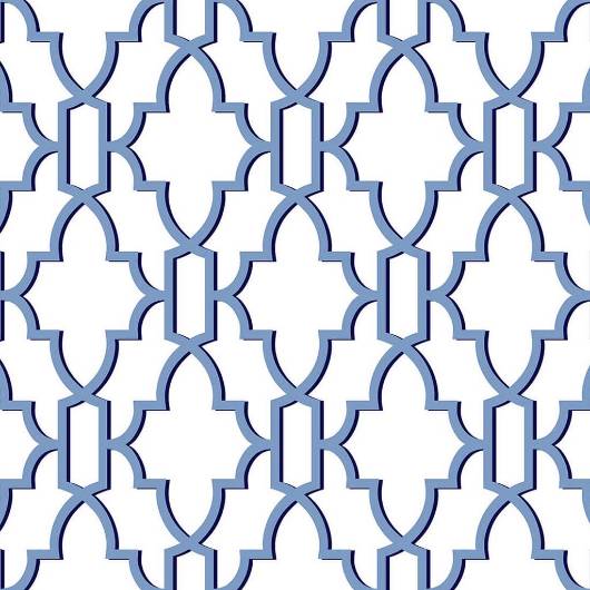 Picture of COASTAL LATTICE PEEL-AND-STICK LUXE HAVEN WALLPAPER