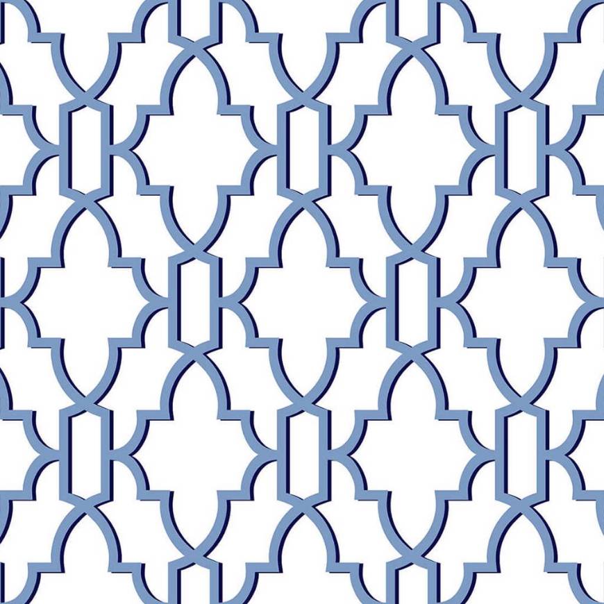 Picture of COASTAL LATTICE PEEL-AND-STICK LUXE HAVEN WALLPAPER