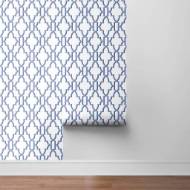 Picture of COASTAL LATTICE PEEL-AND-STICK LUXE HAVEN WALLPAPER