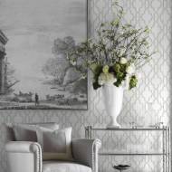 Picture of COASTAL LATTICE PEEL-AND-STICK LUXE HAVEN WALLPAPER