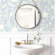 Picture of MONO TOILE PEEL-AND-STICK LUXE HAVEN WALLPAPER