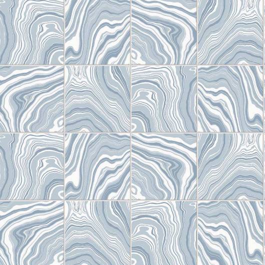 Picture of MARBLED TILE PEEL-AND-STICK LUXE HAVEN WALLPAPER